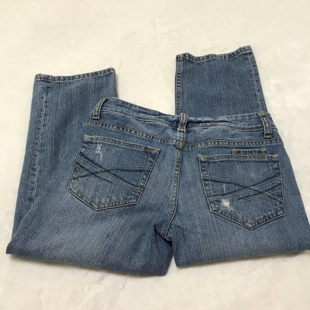 A’eropostale  Capri Denim distressed blue jeans